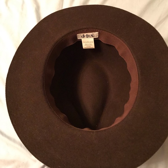 Delux Brown Wool Hat (57 cm) - Picture 3 of 8